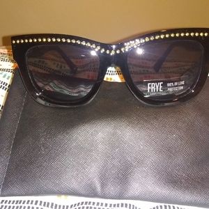 Frye gold studded Sunglasses